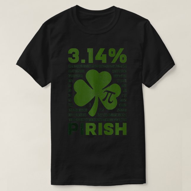 314 Pirish Math Teacher Irish Funny St Patricks oc T Shirt (Design framsida)