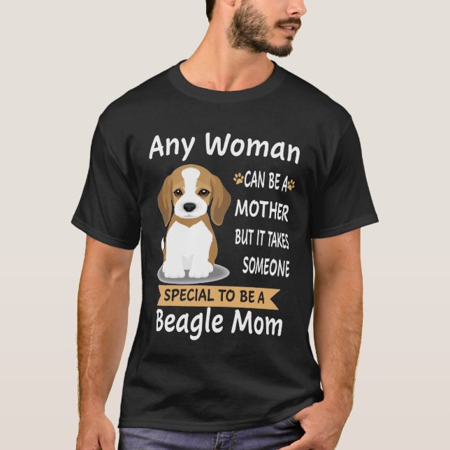 314 Speciellt för att vara en beagle Mamma T Shirt (Framsida)