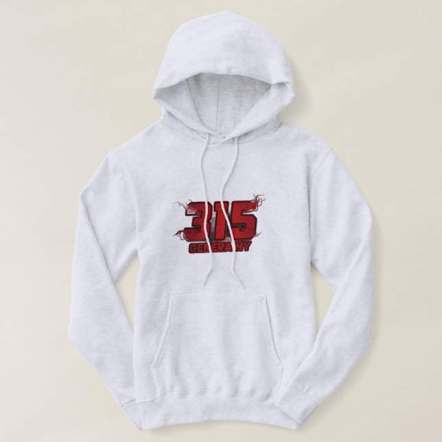 315 Geneva NY Born & Raised Hoodie (Design framsida)