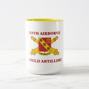 319TH LUFTBUREN FÄLTARTILLERIMUGG Två-Tonad MUGG