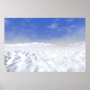 #31-02: Snöfält Poster