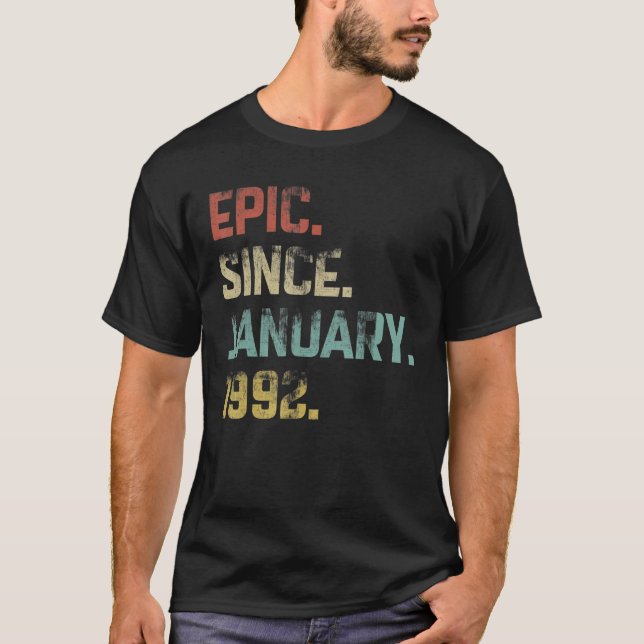 31 år gammal Fantastisk Epic sedan januari 1992 31 T Shirt (Framsida)