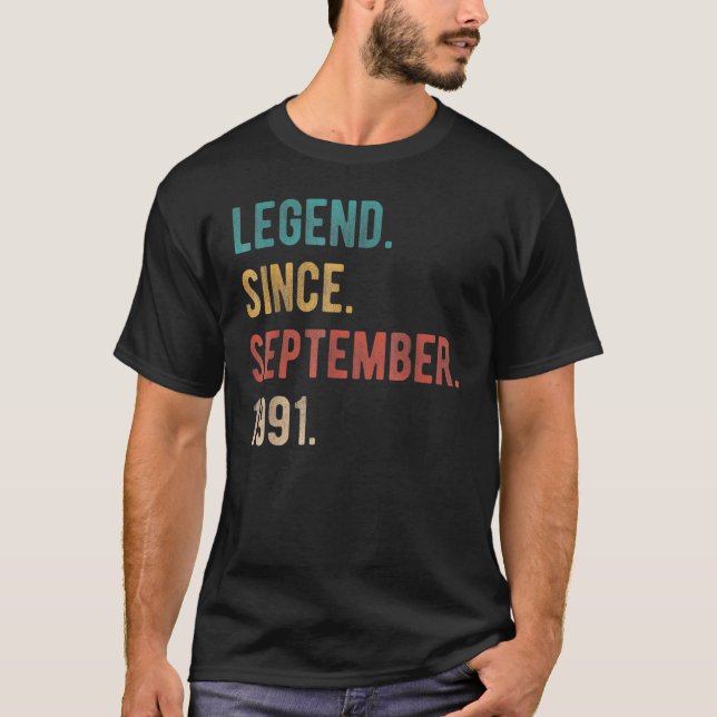31 år gammal förklaring sedan september 1991 31:e  t shirt (Framsida)