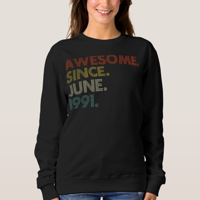 31 år gammal juni 1991 t shirt (Framsida)