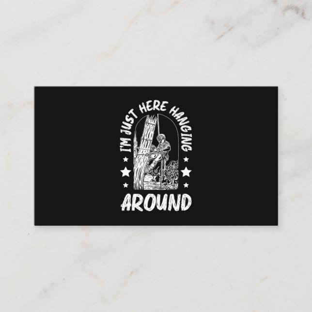 31.Arborist for a Tree trimmer Visitkort (Framsida)