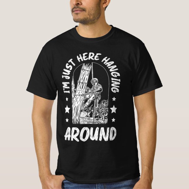 31.Arborist för en Träd-trimmer T Shirt (Framsida)
