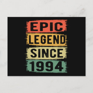 31 Årig 1993 Episk Legend 31-årspresent Vykort