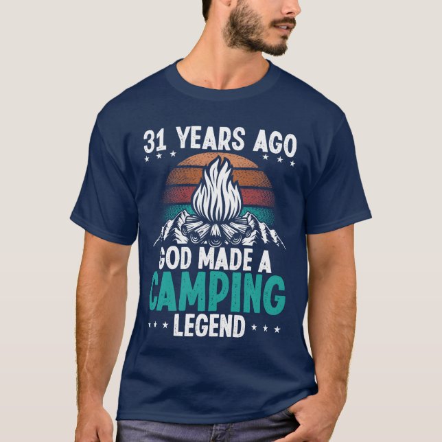 31-årig campinglegend Scout 31-födelsedag Camper T Shirt (Framsida)