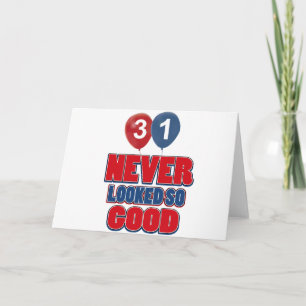 31 åriga födelsedagdesigner kort