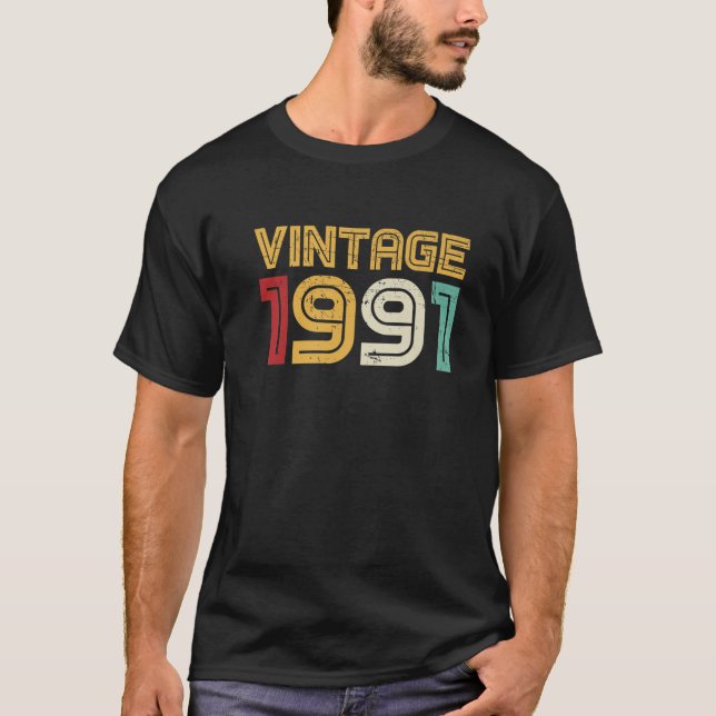 31 ÅRS Manar Kvinnor 31a födelsedagsgrafi Vinta T Shirt (Framsida)