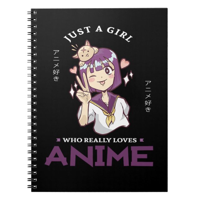 31.Bara en flicka som Verkligen Anime Anteckningsbok (Framsidan)