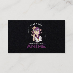31.Bara en flicka som Verkligen Anime Visitkort