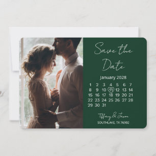 31 Dagar Kalender Spara Datum Skogsgrön  Datumet