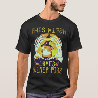 31 Denna häxa älskar marsvin Halloween T Shirt