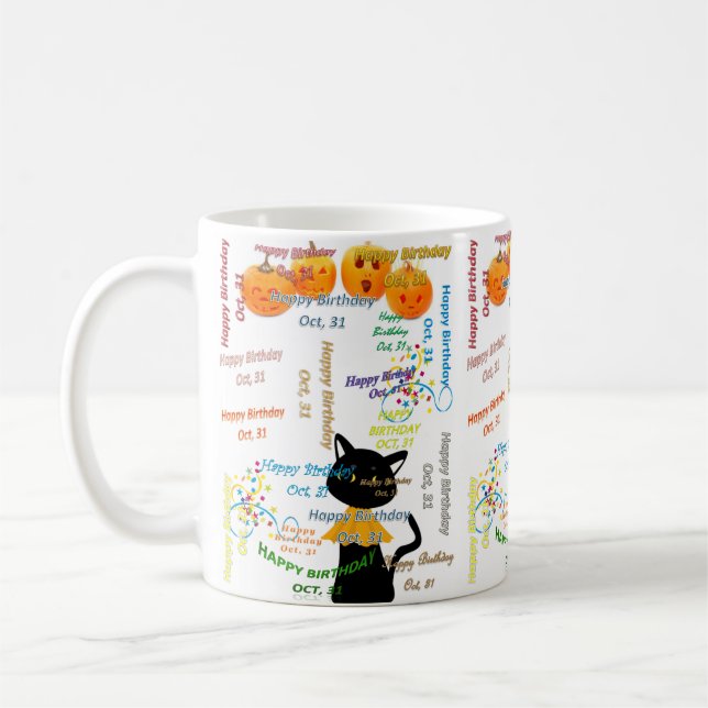 31 Oktober Födelsedagsmugg Kaffemugg (Vänster)