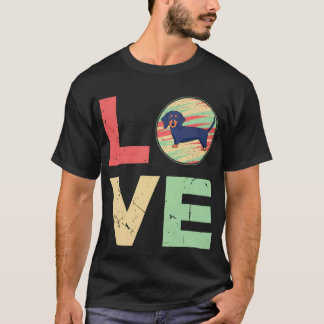 31 Retro vintage Dachshund Hund Mamma Gåvor Dachsh T Shirt