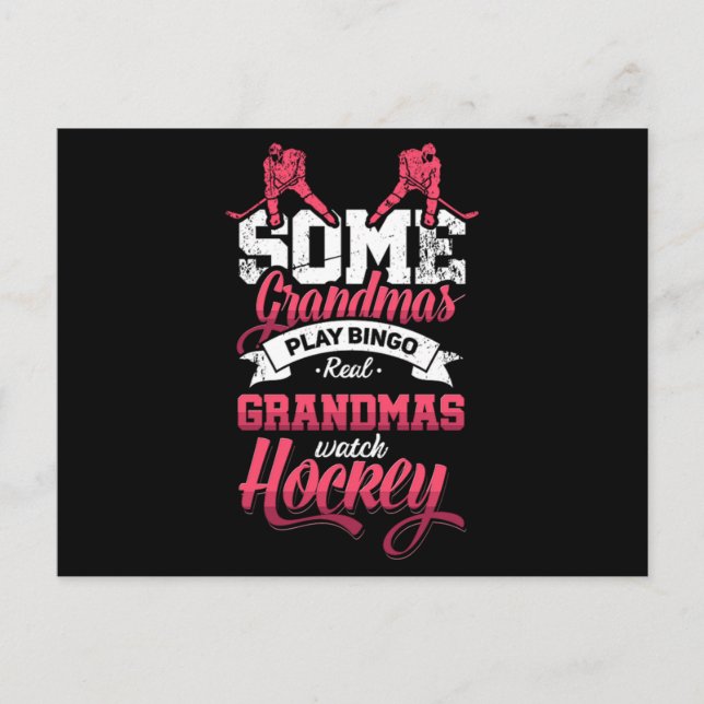 31.Vissa mormas spelar Bingo Real Grandmas Watch H Inbjudan Vykort (Framsida)