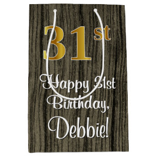 31a Birthday: Elegant Faux Guld look #, Faux Wood