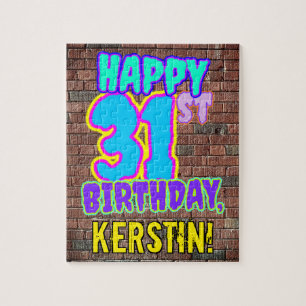 31a Birthday ~ Roligt, Urban Graffiti Inspired loo Pussel