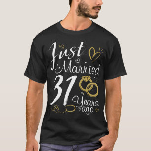 31a Bröllop-årsdagen.Ny gifta för 31 år sedan T Shirt