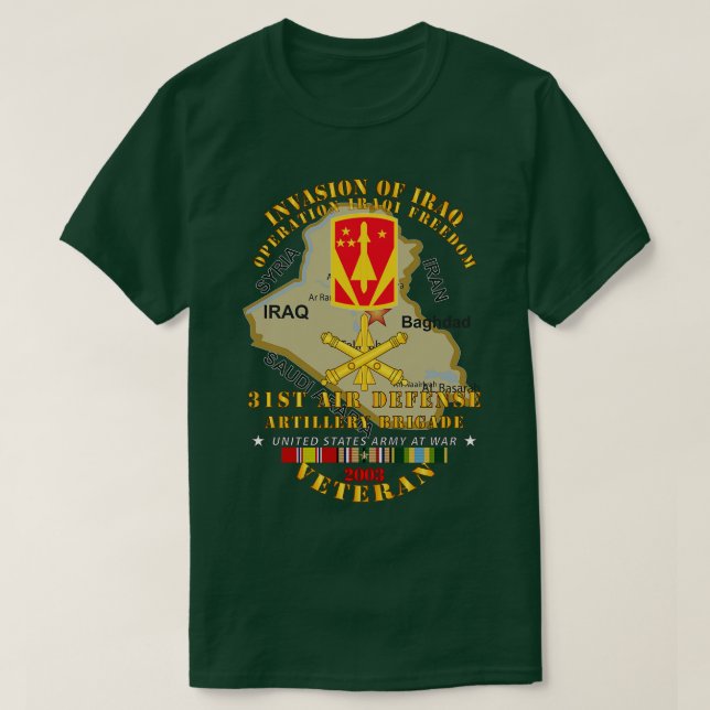 31a Luft Defence Artillery Bde OIF Invasion 2003 w T Shirt (Design framsida)
