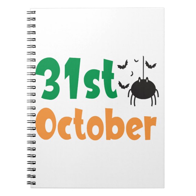 31a oktober - Halloween Anteckningsbok (Framsidan)