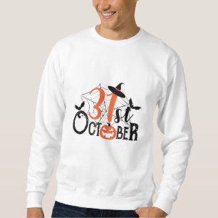 31a Oktober Halloween Firande Lång Ärmad Tröja
