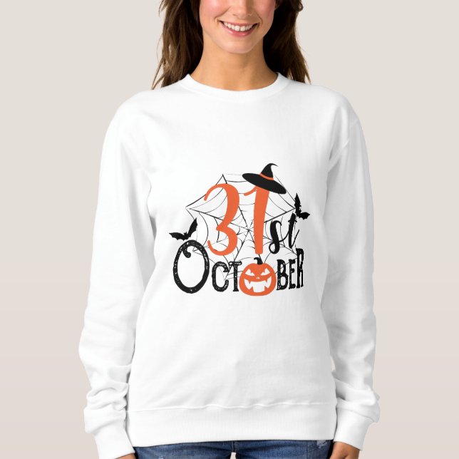 31a Oktober Halloween Firande T Shirt (Framsida)