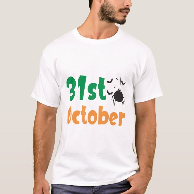 31a oktober - Halloween T Shirt (Framsida)