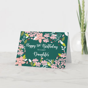 31a vid födelsedagstid Grönt Flowers Kort