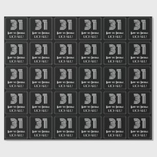 31afödelsedag: Art déco inspirerad Look "31" med Presentpapper