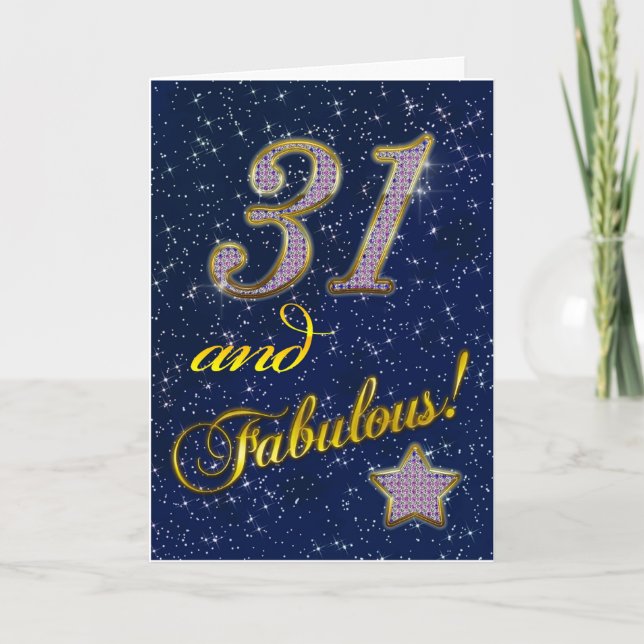 31ans födelsedag för någon Fabulous Kort (Framsida)