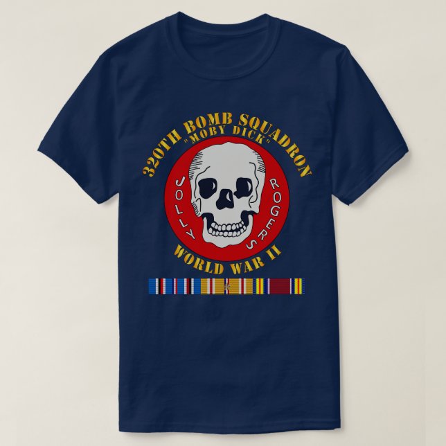 320:e Bomb Squadron WWII w PAC SVC T Shirt (Design framsida)