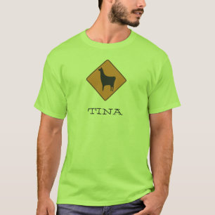 320px-Road_sign_llama.svg TINA T Shirt