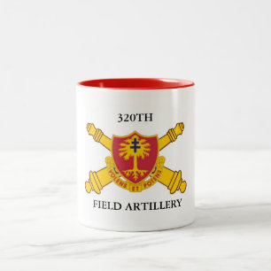 320TH FÄLTARTILLERIMUGG Två-Tonad MUGG