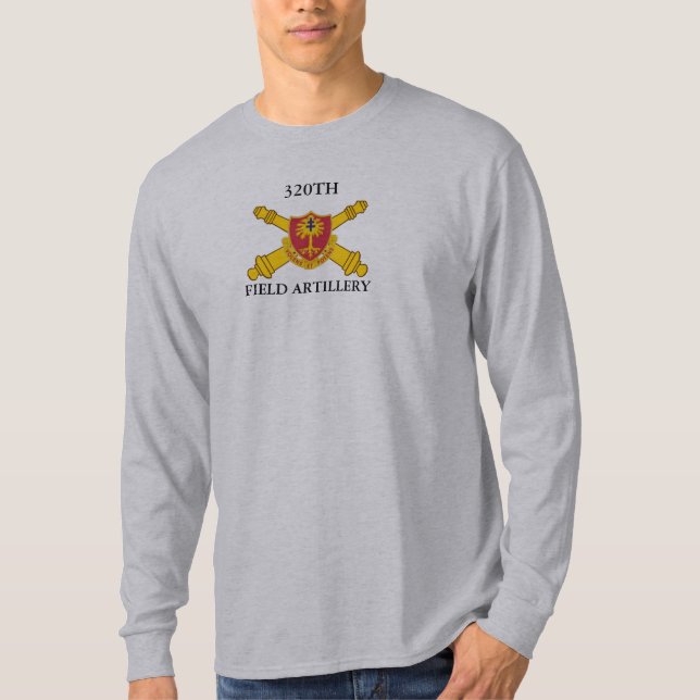 320TH T-TRÖJA för FÄLTARTILLERI L/S T-shirt (Framsida)