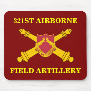 321:E LUFTBORNE FÄLT ARTILLERY MOUSEPAD MUSMATTA