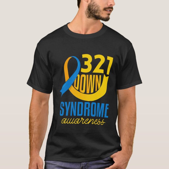 321 Nedgraderad syndrom - medvetenhet T Shirt (Framsida)