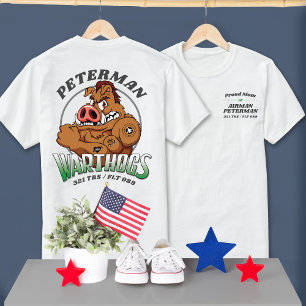 321 Warthogs Luft Force BMT Studenten LIGHT Färg T Shirt