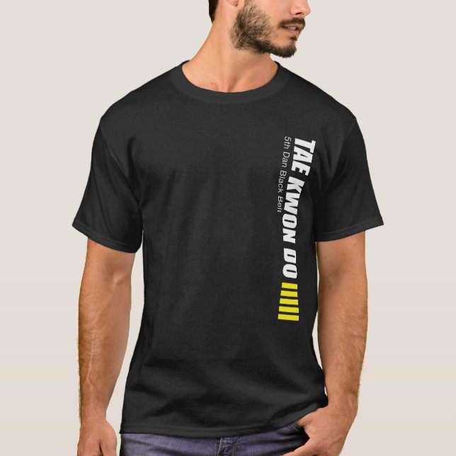 323-5-2 gör 5th Dan Tae Kwon skjortan T-shirt (Framsida)