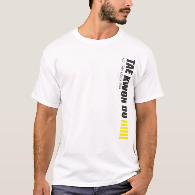 323-6 gör 6e Dan Tae Kwon skjortan Tee Shirt (Framsida)