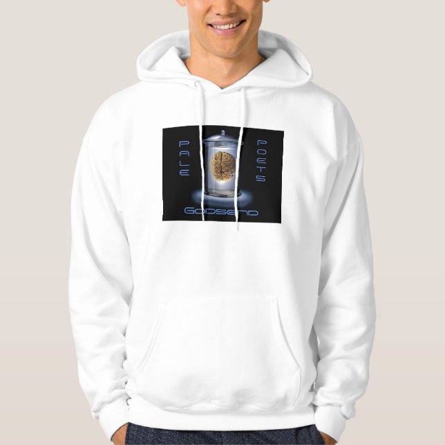 324cerebro BLEK, POETS, Godsend Sweatshirt Med Luva (Framsida)