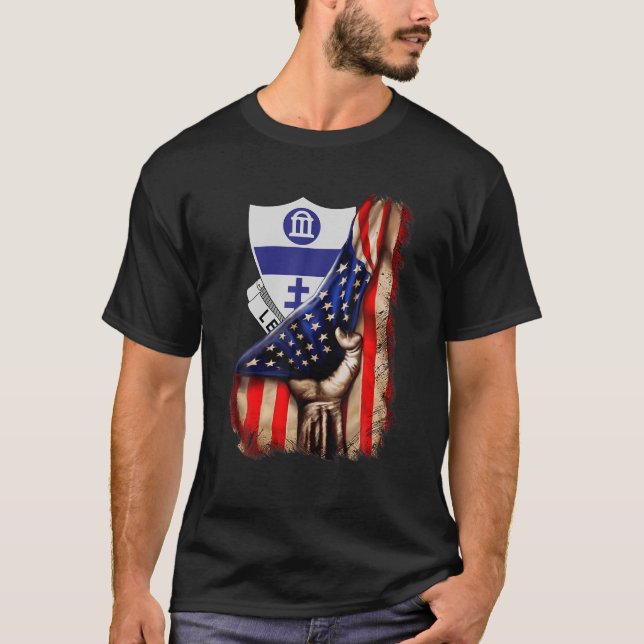 325:e Fallskärm-flygburna infanteriregim i Amerika T Shirt (Framsida)