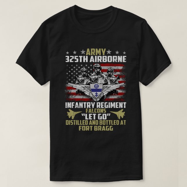 325th Airborne Infantry Regiment  T Shirt (Design framsida)