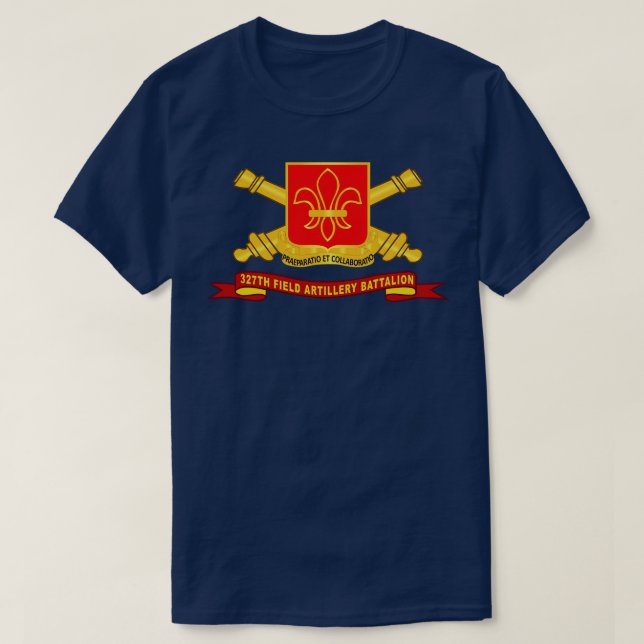 327:e fältartilleribataljonens DUI med Br-band X T Shirt (Design framsida)