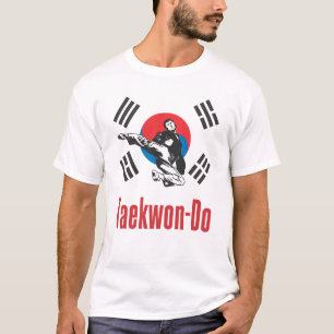 327 koreanska flagga Taekwon-Gör skjortan Tee Shirt