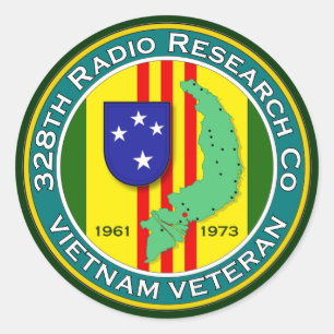 328:e RRC - ASA Vietnam Runt Klistermärke