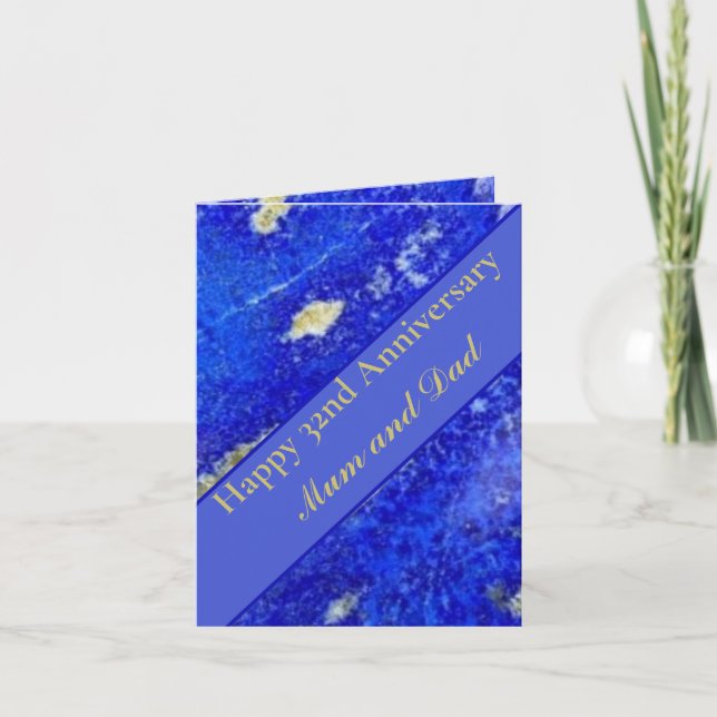 32:a Bröllop-årsdagen redigerbar Meddelande (Framsida)