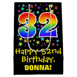 32:a födelsedag: Färga stjärnor Mönster och regnbå