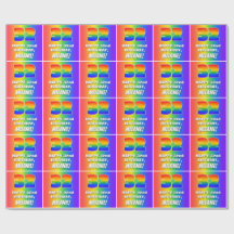32:a födelsedag: färgfull, Roligt Rainbow Mönster